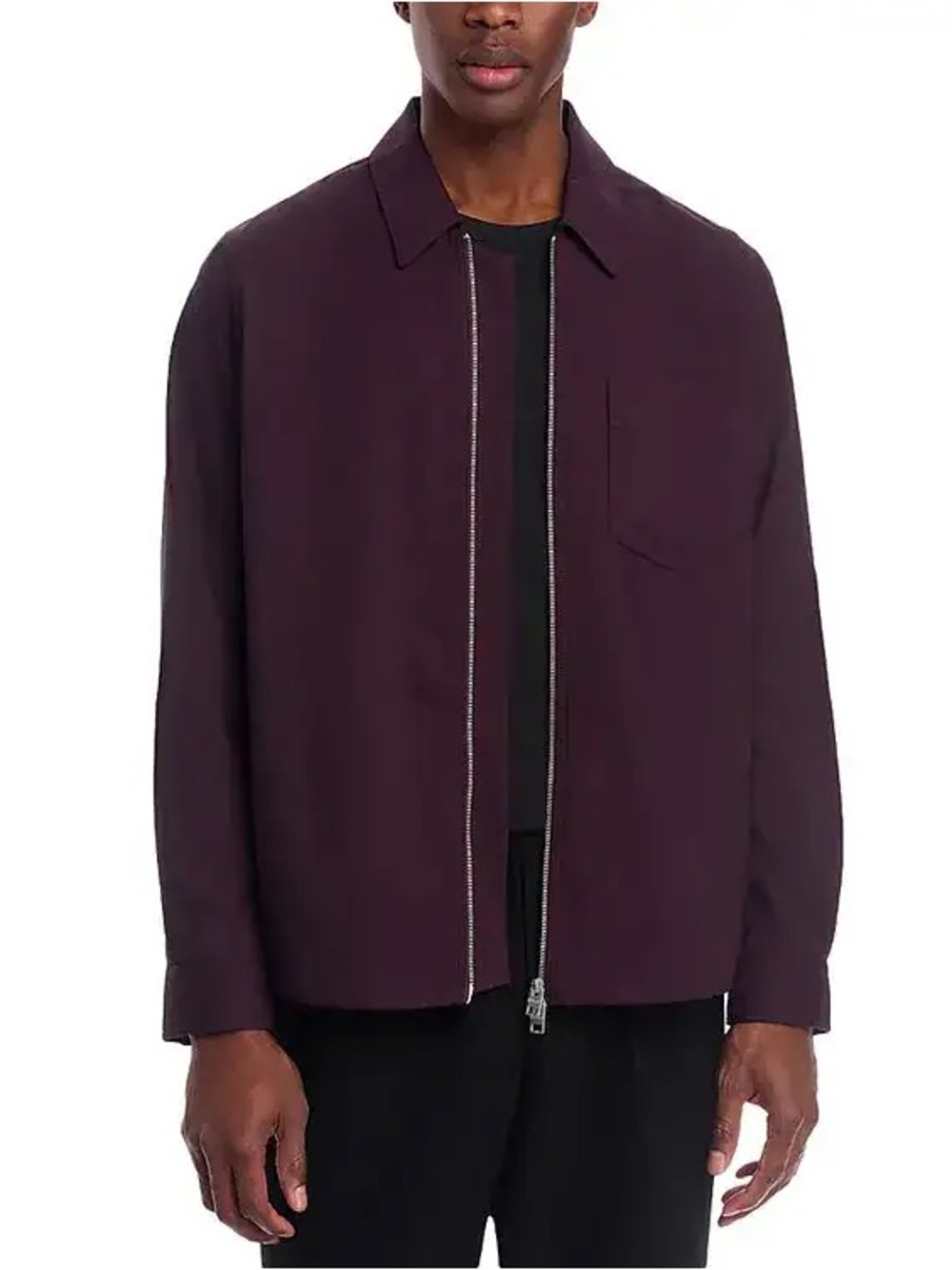 HUGO BOSS Enasoz Burgundy Zip Shirt Jacket Men’s M NWT